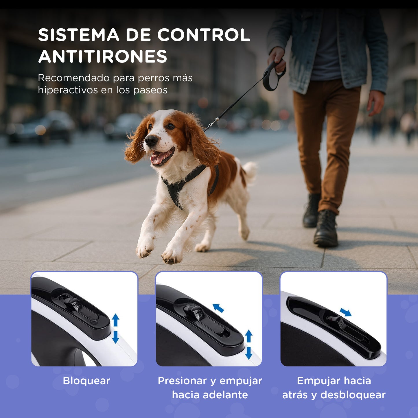 Correa Extensible- AntiTirones 3 en 1