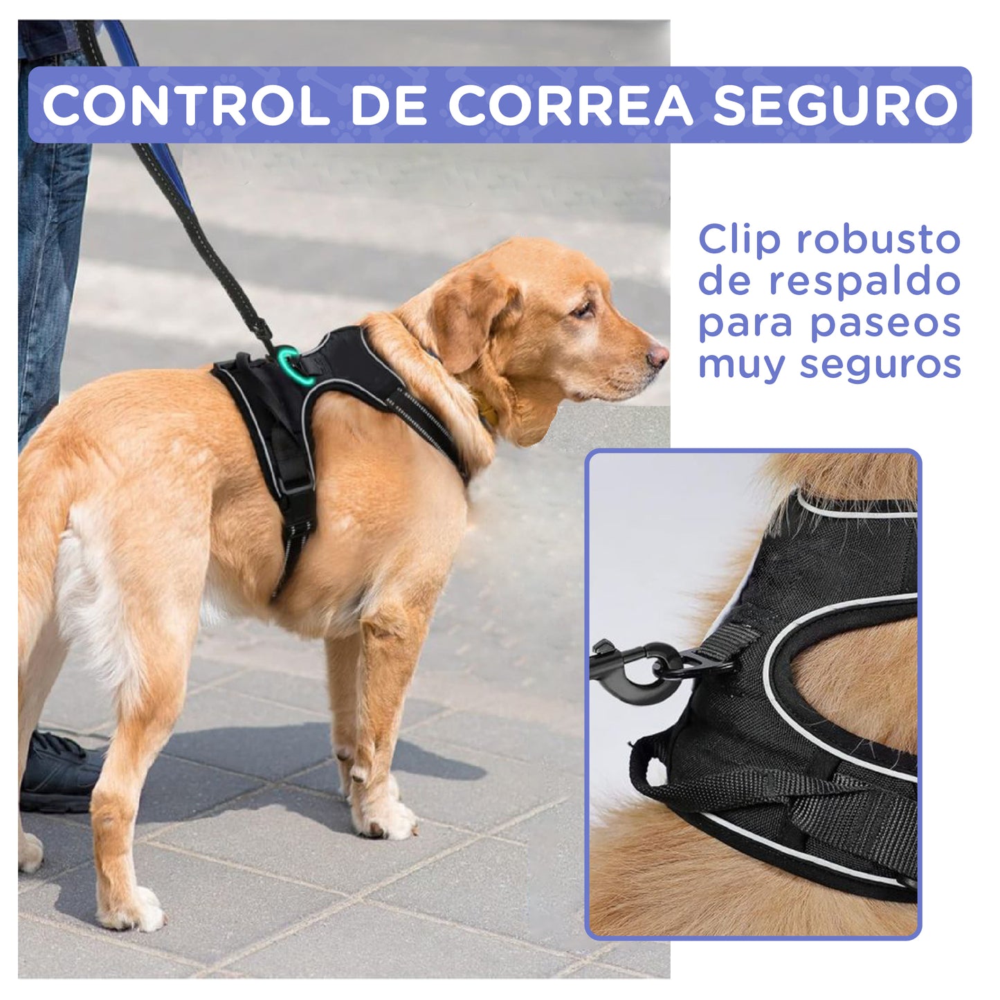 Arnés para perros (Negro)