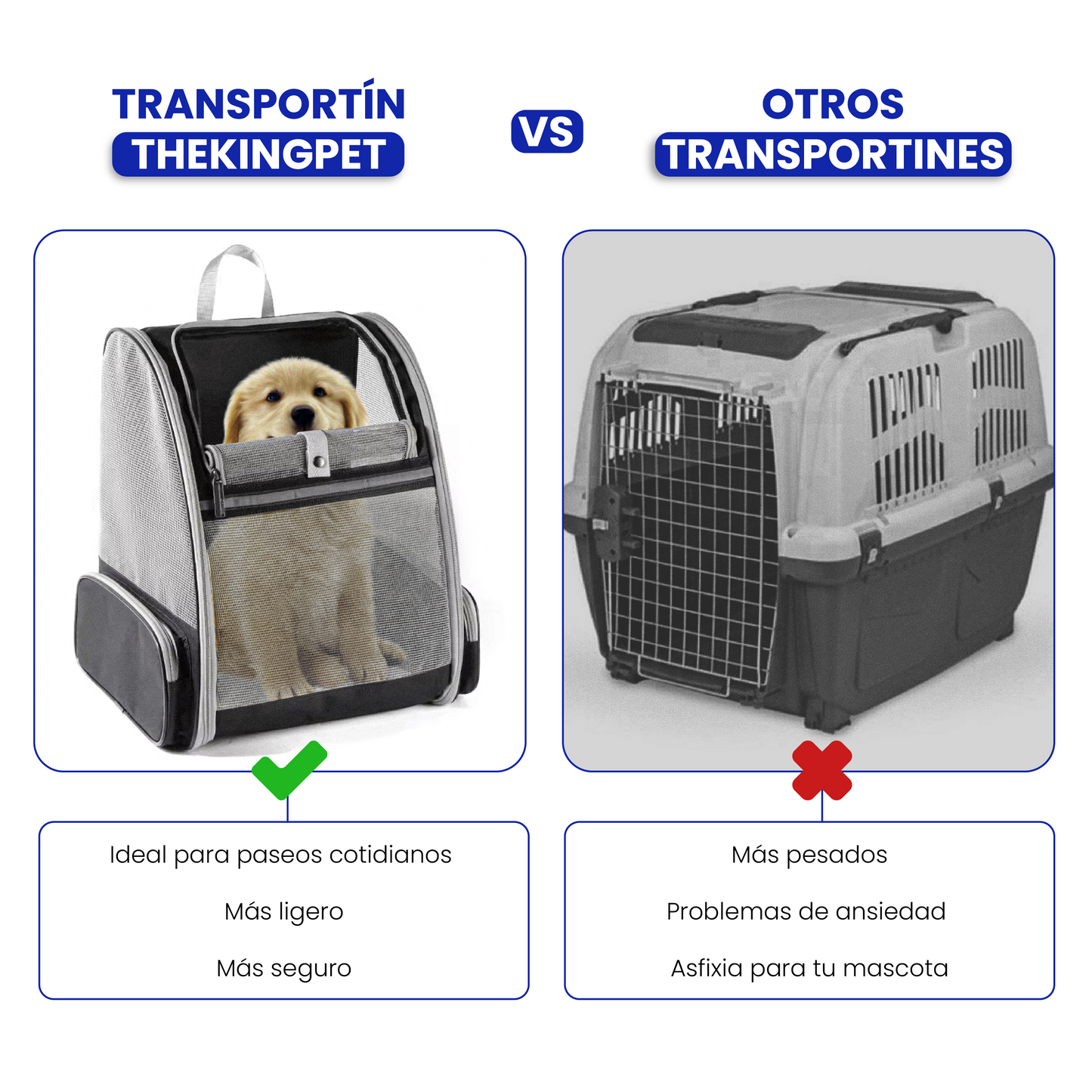 Mochila Transportín de Perros (hasta 10kg)