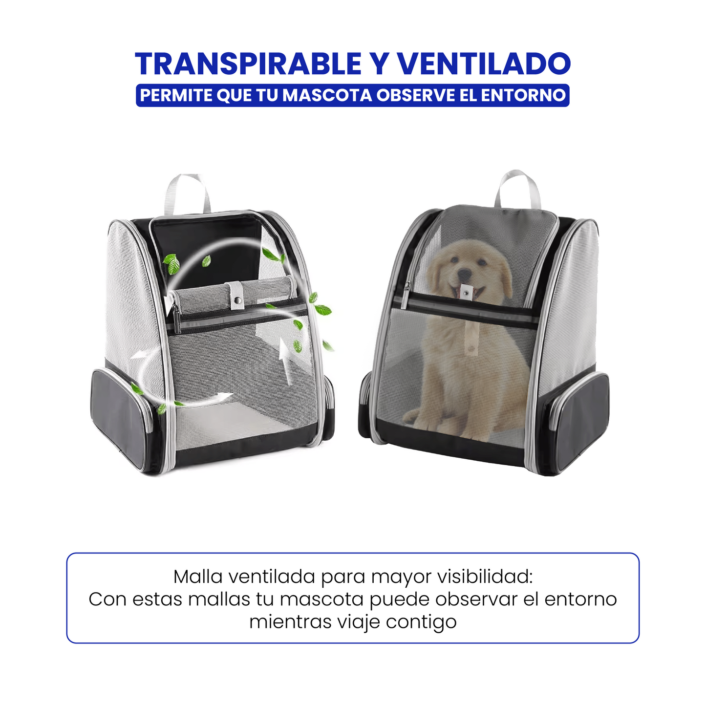 Mochila Transportín de Perros (hasta 10kg)