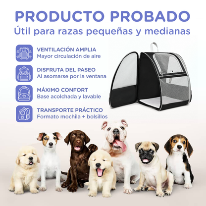 Mochila Transportín de Perros (hasta 10kg)