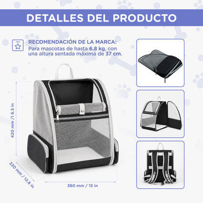 Mochila Transportín de Perros (hasta 10kg)