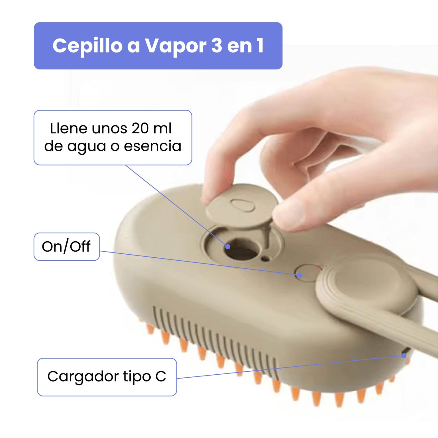 Cepillo a Vapor para Baños en Seco