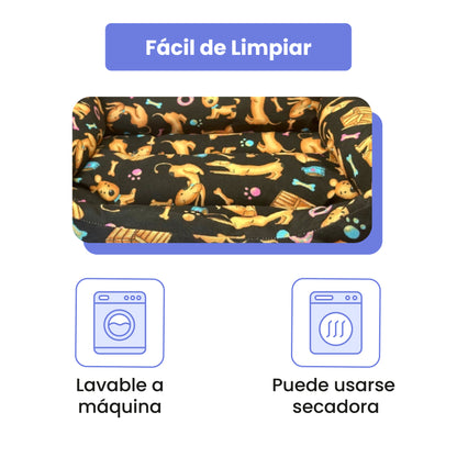 Cama para Mascotas (Dorado -Negra)